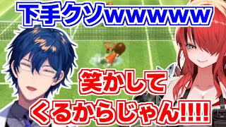 テニスで転びまくるパタ姐にツボるレオスにツボるパタ姐【レイン・パターソン/レオス・ヴィンセント/にじさんじ切り抜き】