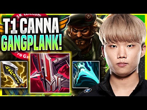 CANNA IS READY FOR GANGPLANK! - T1 Canna Plays Gangplank Top vs Camille! | Season 11