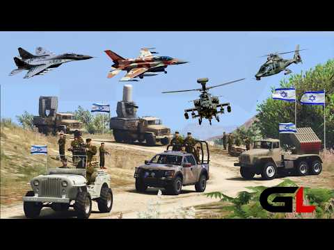 Fighter Jets Attack Military Supply Convoy – GTA 5 Simulation