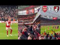 Arsenal Fans Completely Crazy Reactions To 98th Minute Winner by Reiss Nelson Against Bournemouth