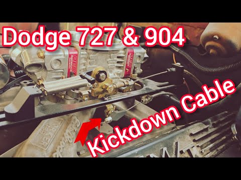 How To Install a Lokar-Style Kickdown Cable - Dodge 727 & 904 Transmissions