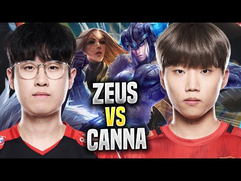 CANNA vs ZEUS! - NS Canna Plays Sejuani TOP vs T1 Zeus Kayle! | Season 2022