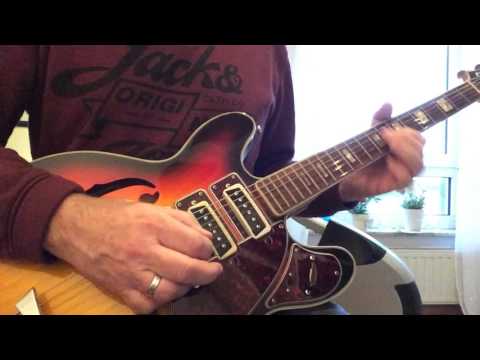 Aria Diamond Halbresonanz- E-Gitarre, Semi-acoustic, aus d. 60ern Video 1