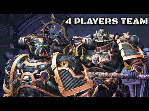 4 Chaos Warriors vs Imperial Guard & Ultramarines! - Warhammer 40K: Space Marine, Augmented Mod