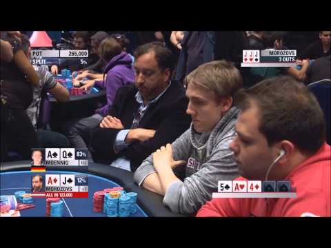 Crazy! A Queen On The River - MOENNIG vs MOROZOVS - EPT 10 Grand Final - Poker Highlight