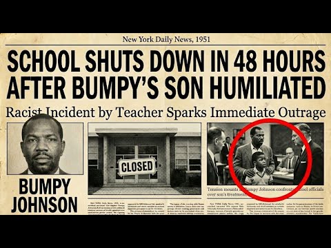 1951: A Racist Teacher Humiliated Bumpy’s Son — The School Shut Down in 48 Hours