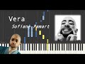 Vera  - Sofiane Pamart (Synthesia tutorial | Official piano sheet + MIDI )