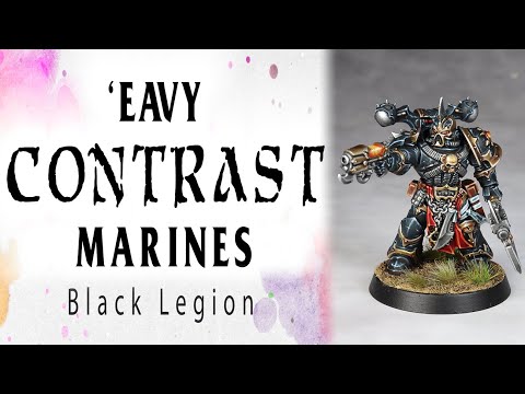 'Eavy Contrast Marines - Black Legion