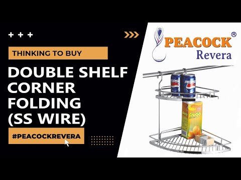 Peacock revera double shelf corner (folding)