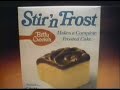 1979 Betty Crocker Stir 'n Frost Cake Commercial