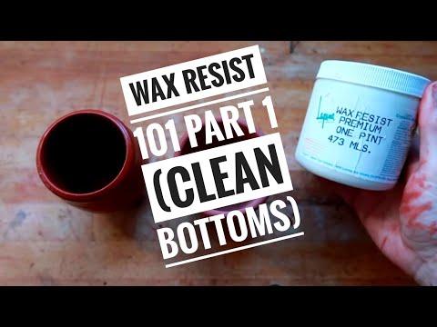 How to use Wax resist 101 part 1 (clean bottoms)