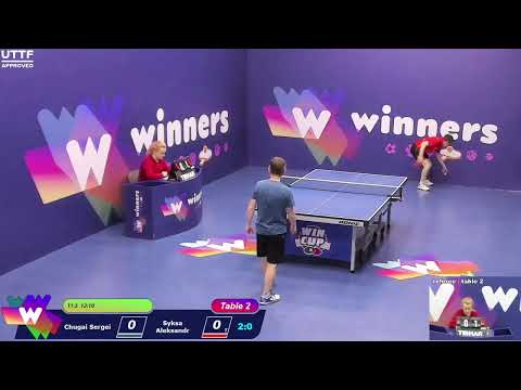 WINners CUP table 2  03.02 Chugai Sergei - Syksa Aleksandr   22:00