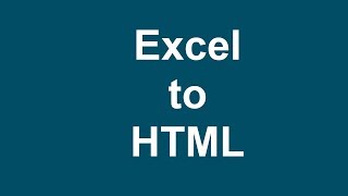 How to Convert Excel File to HTML Web File in Microsoft Excel 2017