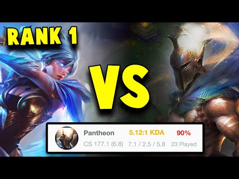 Rank 1 Riven shows you how to SMOKE 90% Winrate Smurf Queue Pantheon