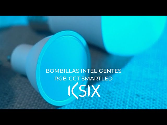 Ksix Bombilla Smartled GU10 5.5W 400Lm RGB+CCT 2 Unidades video