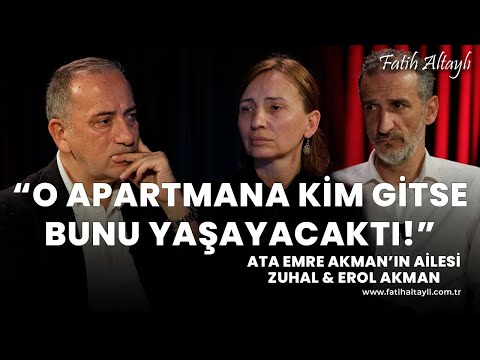 "Ata'nın kuryelik yaptığını bilmiyorduk" Ata Emre Akman'ın ailesi Zuhal & Erol Akman & Fatih Altaylı