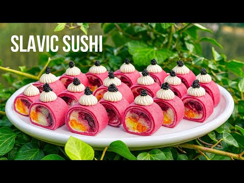 Slavic Sushi – “Herring Under a Fur Coat” Rolls | Festive Holiday Appetizer