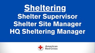 PAC DIV Sheltering Capacity Building Series - SH/SV vs SH/MN vs Shelter Site Manager