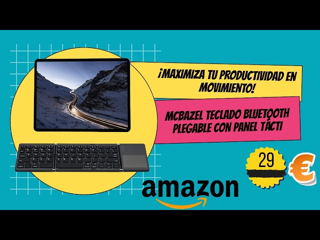 Vídeo relacionado con Mcbazel Teclado Bluetooth Plegable,Teclado Inalámbrico Portátil Ultra Delgado con Teclado Numérico, Compatible con Mac, iOS, Android, Windows