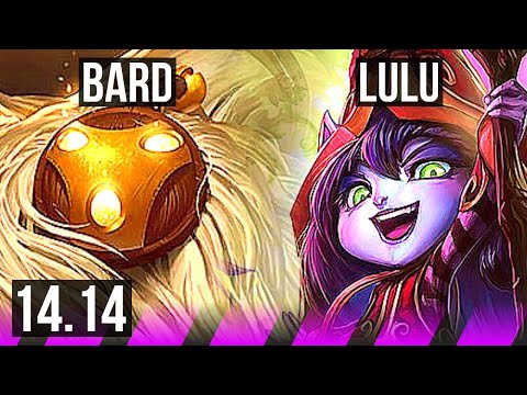 BARD & Hwei vs LULU & Kog'Maw (SUP) | Rank 5 Bard, 0/1/14, 66% winrate | NA Challenger | 14.14