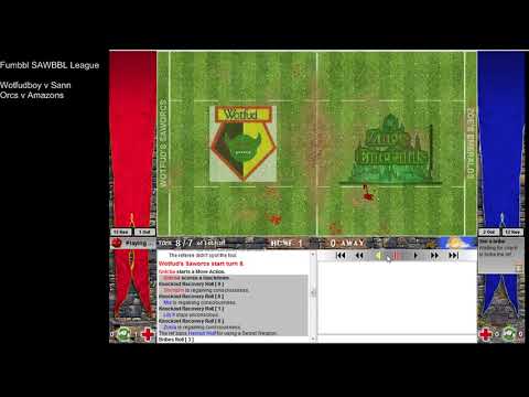 Fumbbl Summary Amazon v Orc Blood Bowl