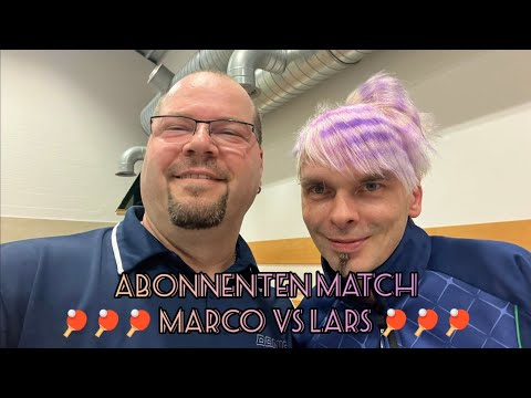 Im Match mit Marco Ochs aus Frankfurt - lockeres Trainingsmatch mit kurzer Noppe und Anti
