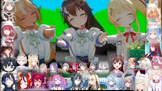 홀로 카운트다운 라이브 메스머라이저(メズマライザー) 멤버 반응 모음 [홀로라이브 / 토키노 소라, 시라누이 후레아, 오토노세 카나데]