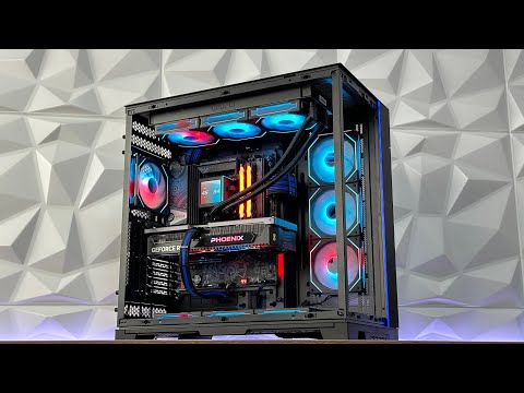 CLEAN LIAN LI BUILD with O11D EVO XL & GA II LCD SL-INF