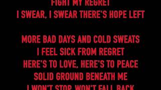 The Amity Affliction - Fight My Regret (HD SONG LYRICS)