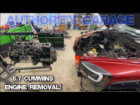 6.7 Cummins Engine Removal