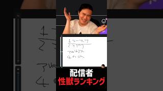 配信者イカ臭いランキング