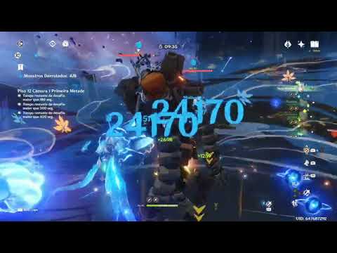 Neuvillette Permafreeze Abyss 4.8 #genshinimpact #gameplay #abyss