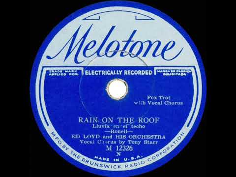 1932 Red Nichols (as ‘Ed Loyd’) - Rain On The Roof (Tony Sacco, vocal)