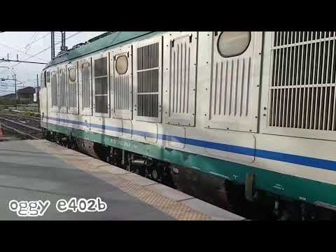 E652.066 CON BISARCHE PIENE DI ALFA ROMEO IN PARTENZA DALLA STAZIONE DI CIAMPINO PER UNA SOSTA