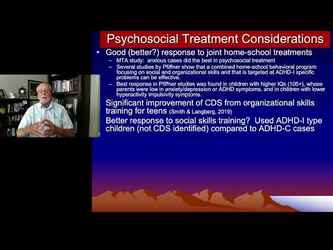 Cognitive Disengagement Syndrome vs ADHD -  Part VI:  Treatment