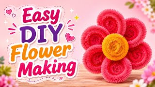 Easy diy flower making