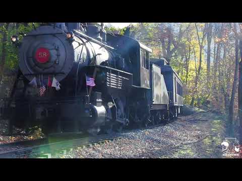 Wilmington and Western Steam Locomotive at Falkland Road in the late autumn