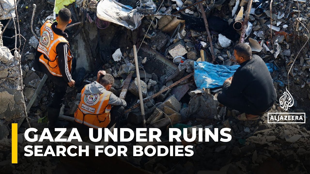 Gaza civil defence teams rescue 5 Palestinians trapped under rubble of collapsed house