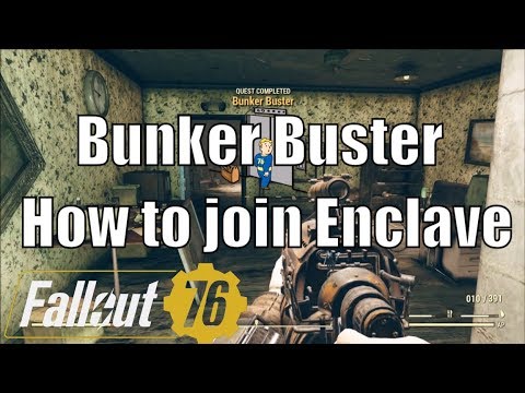 How to Join Enclave in Fallout 76: Uncle Sam and Bunker Buster (no commentary)