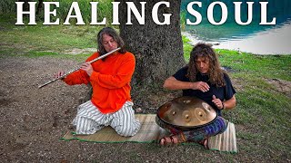 Flute of Magic Waters - Handpan and Flute Good Morning Meditation Healing Music