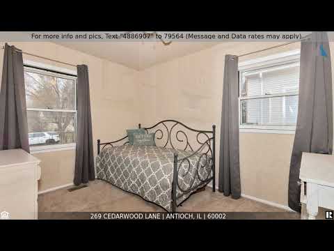 Priced at $204,000 - 269 Cedarwood Lane, Antioch, IL 60002