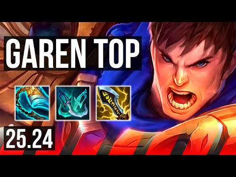 GAREN vs DARIUS (TOP) | Good KDA: 12/1/5 | NA Master | 25.24