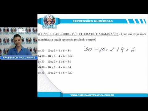 X116 - CONSULPLAN - 2010 - PREF. ITABAIANA/SE - EXPRESSÕES NUMÉRICAS (www.gurudamatematica.com.br)
