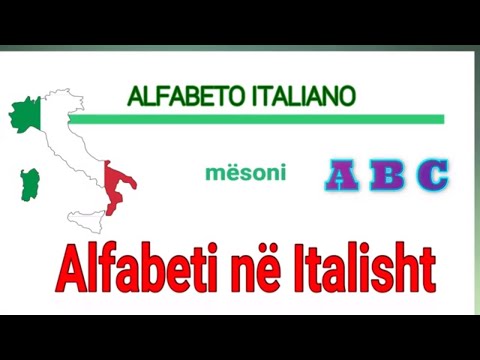 Alfabeti italian me shqiptim mësoni italisht
