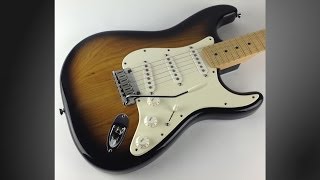 Fender Strat Special APRIL FOOLS SPOOF Unboxing - 2004 50th anniversary Buddy Holly 2 tone burst