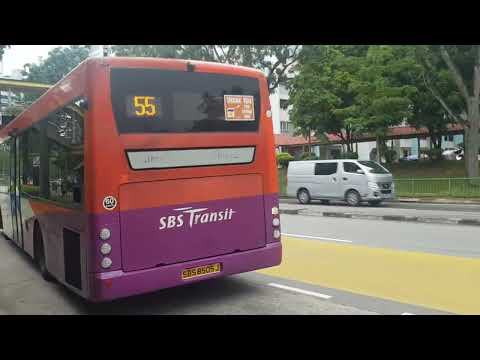 Short Ride SBS Transit SBS8505J Scania K230UB Euro 4 Insane Kickdown on 55