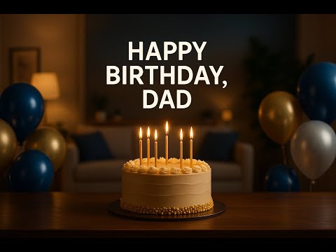 Dad Happy Birthday 🎂 | Emotional Song Tribute with Lyrics