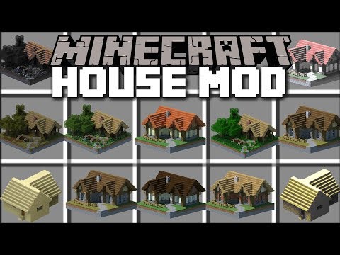 Minecraft INSTANT HOUSES MOD / SPAWN HUGE STRUCTURES WITH VILLAGERS HELP!! Minecraft