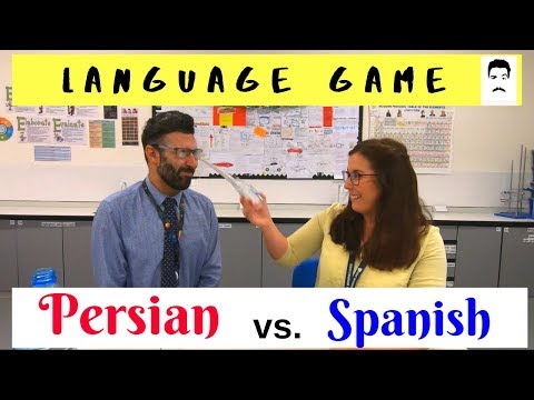 Language game. Persian vs. Spanish