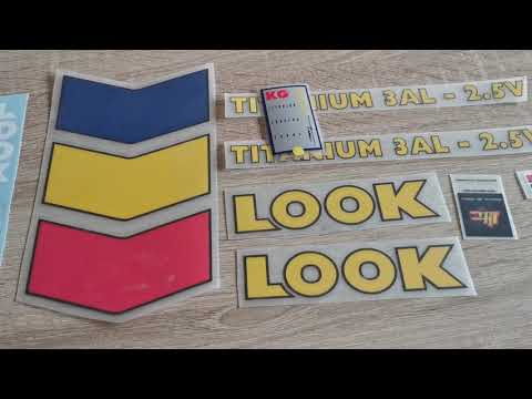 Kit D'Autocollants Look Titanium KG292 – Jaune – Neuf – Look Egovinyls